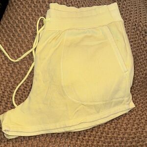 All in Motion Yellow Women's Athletic Shorts